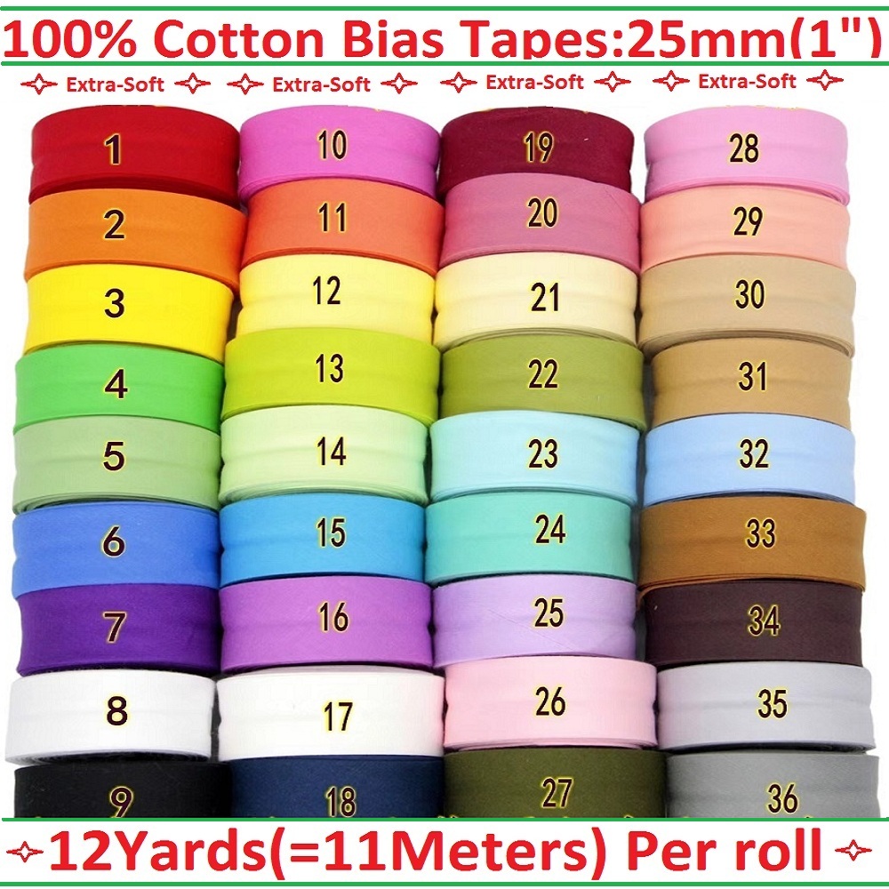 Binding Tape Bias - 25mm (1