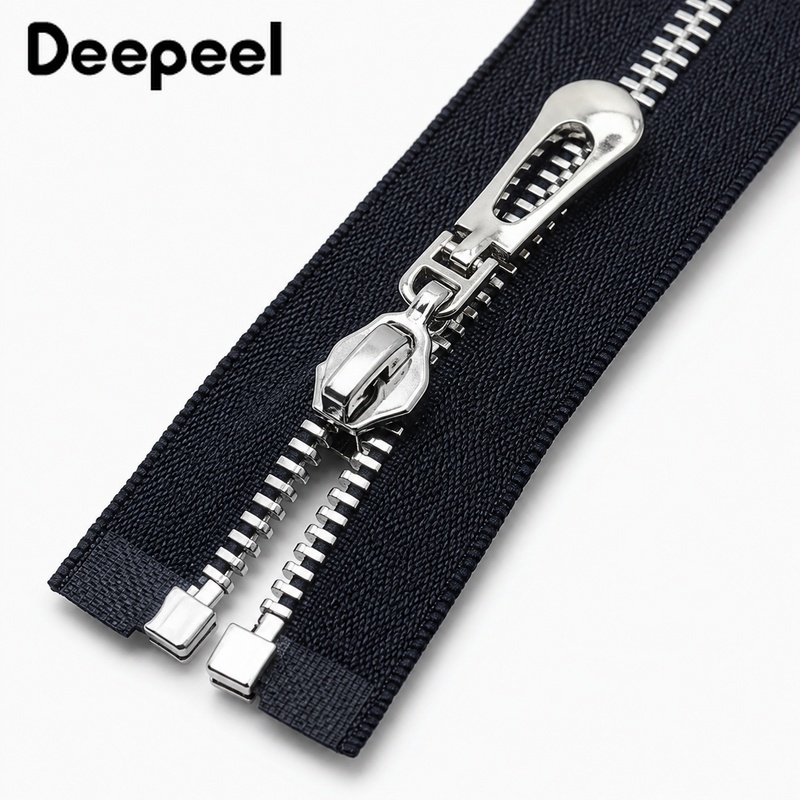 5Pcs 3# 40-70cm Metal Open End - Sewing Front Zipper 评论和价格