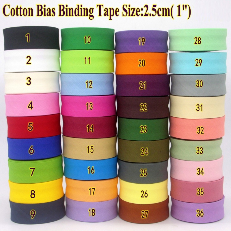 25 mm (1') X 5 Meters Cotton B - Binding Tape Bias 评论和价格