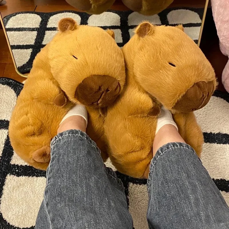 Novelty capybara slippers unis - Sewing Cloth 评论和价格
