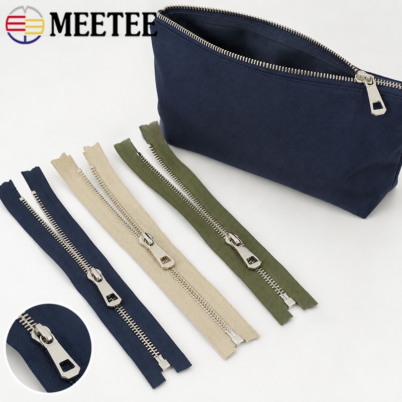 1/2/5Pcs 5# 35-85cm Metal Open - Sewing Front Zipper 评论和价格