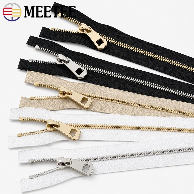 1/2/5Pcs 5# 35-85cm Metal Open - Sewing Front Zipper 评论和价格