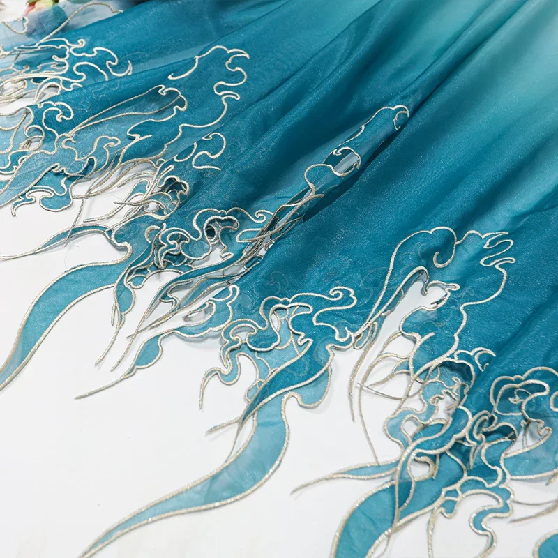 Chinese Style Embroidery Lotus - Sewing Cloth 评论和价格