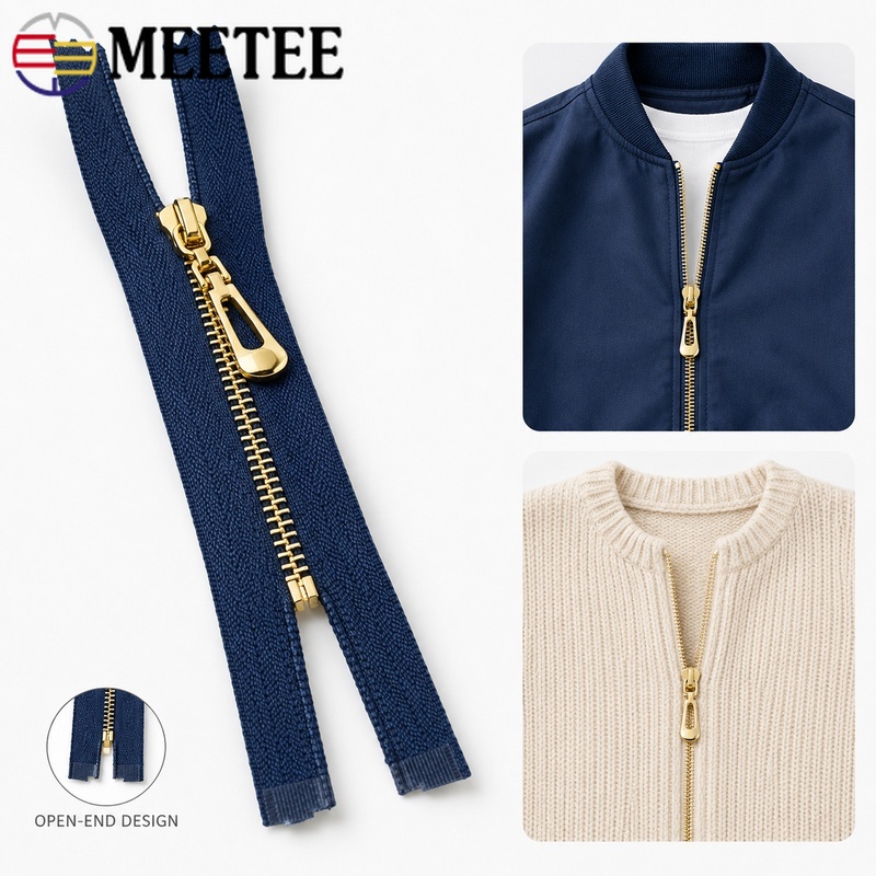 5/10Pcs 40-70cm 3# Metal Open- - Sewing Front Zipper 评论和价格