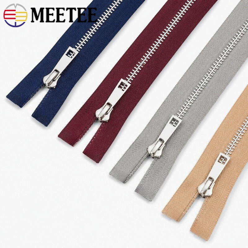 5/10Pcs 40-80cm 5# Metal Open  - Sewing Front Zipper 评论和价格