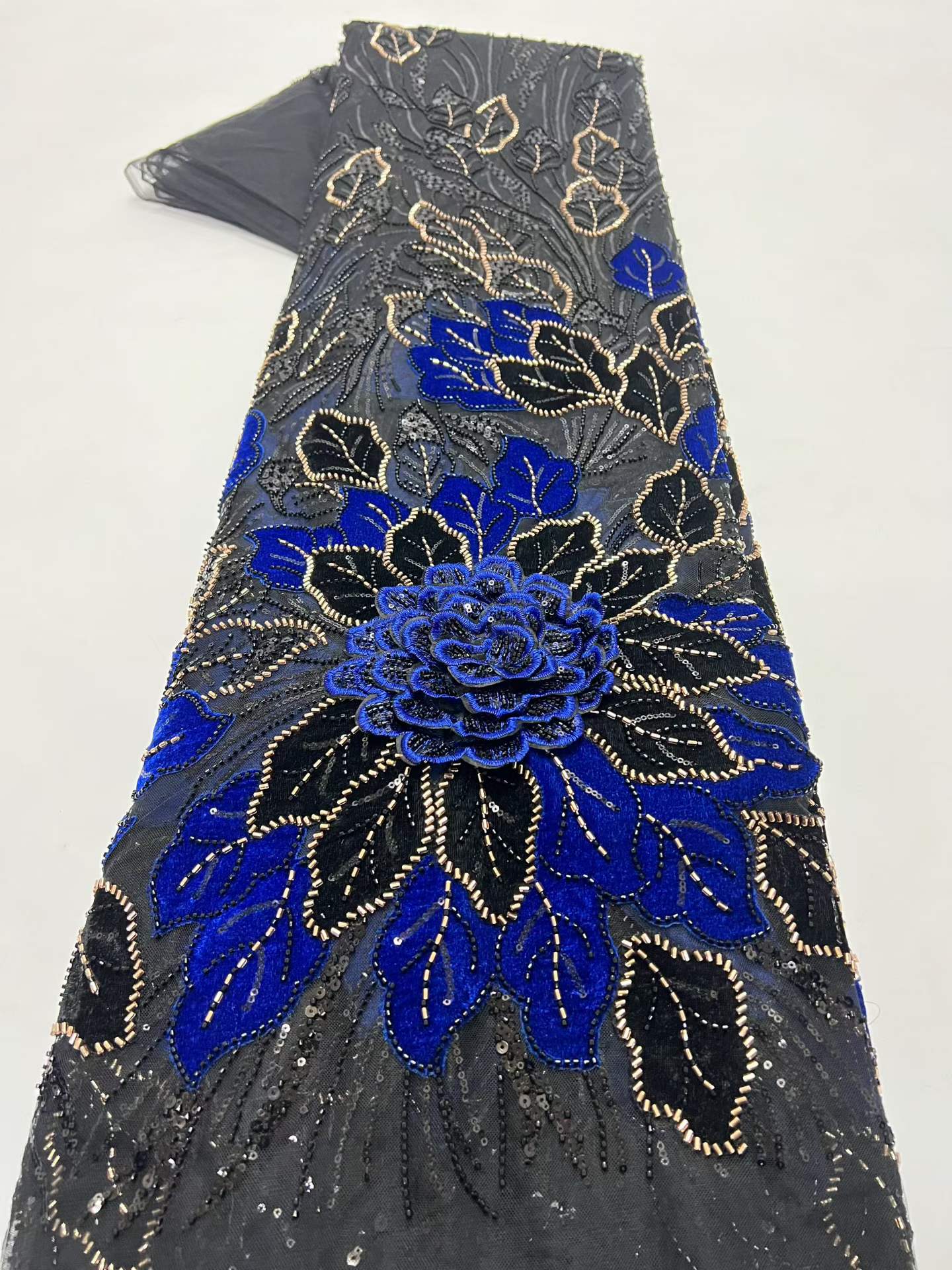 Luxury African Velvet Beaded S - Sewing Velvet Fabric 评论和价格