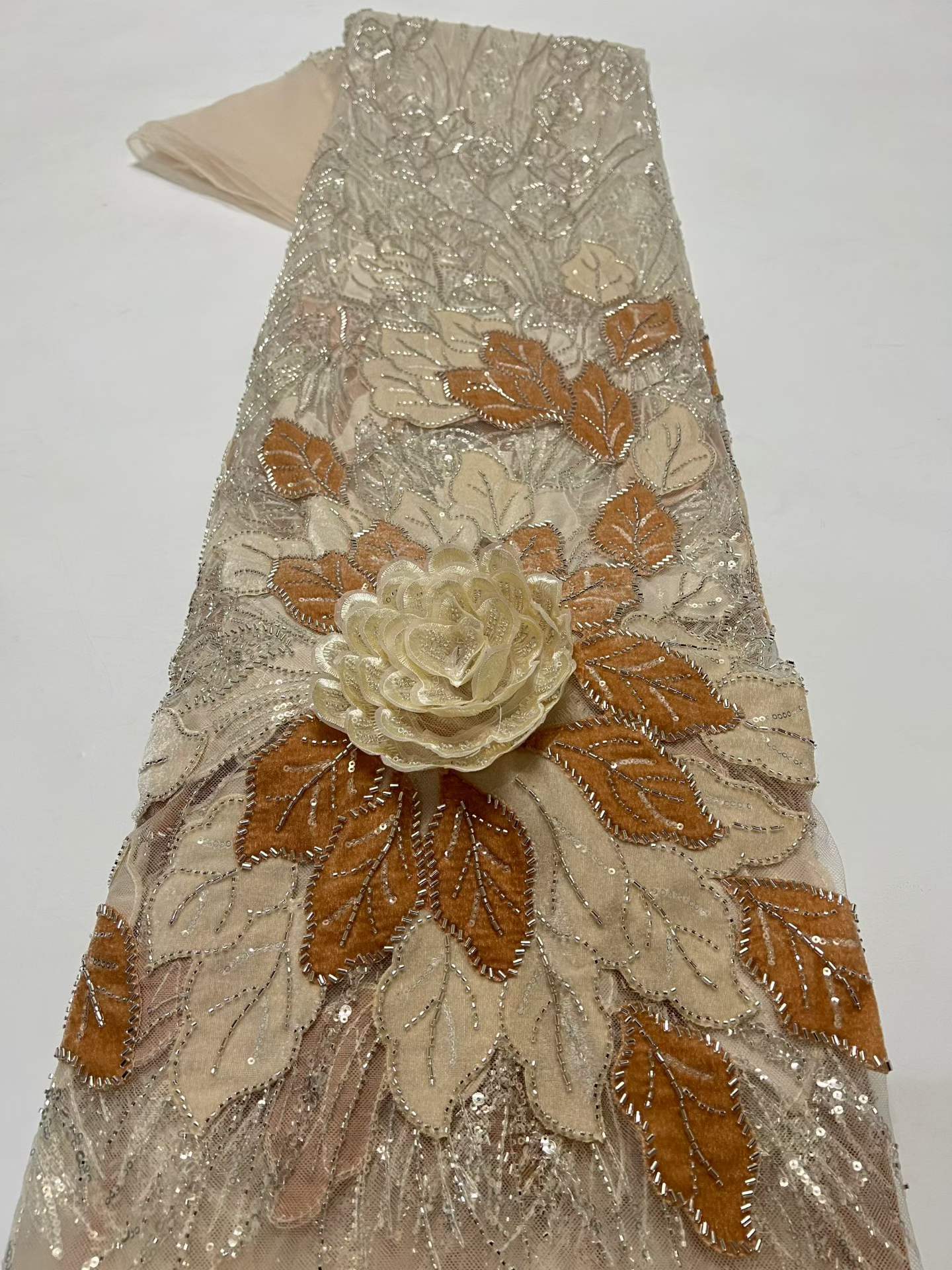 Luxury African Velvet Beaded S - Sewing Velvet Fabric 评论和价格