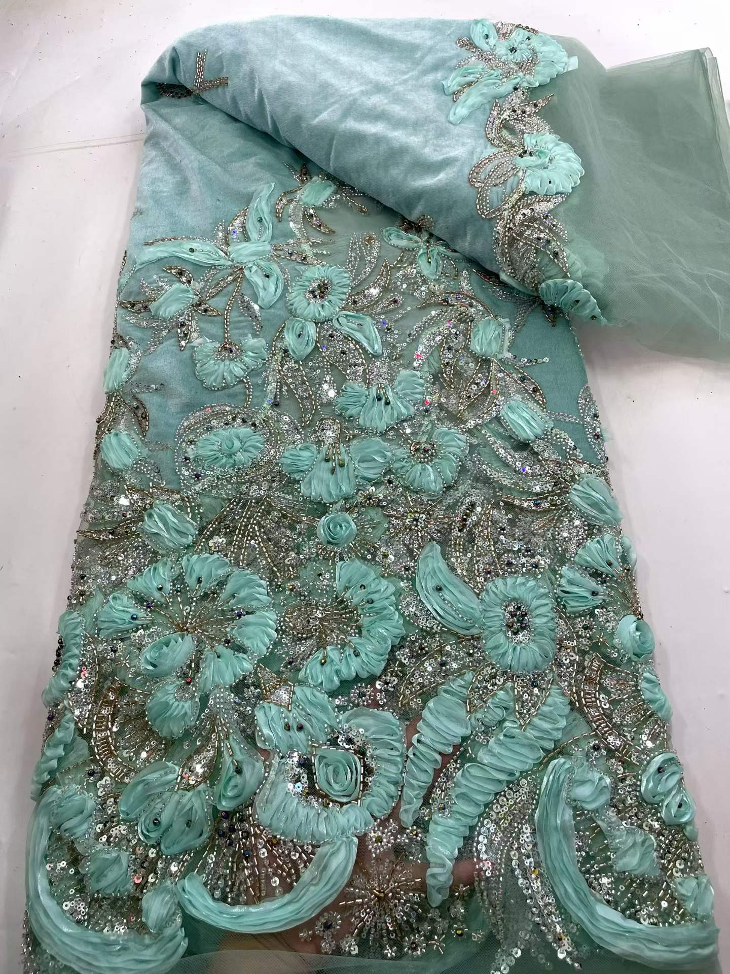 African Sequins Velvet Lace Fa - Sewing Velvet Fabric 评论和价格