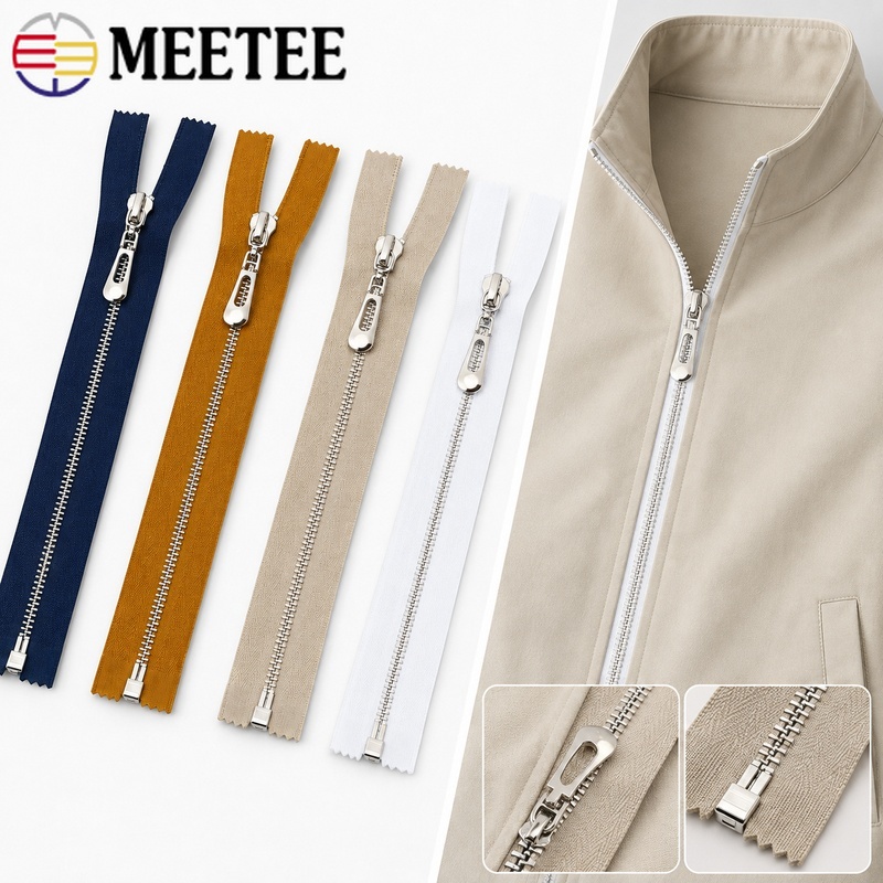 5Pcs 3# 40-70cm Metal Open-End - Sewing Front Zipper 评论和价格