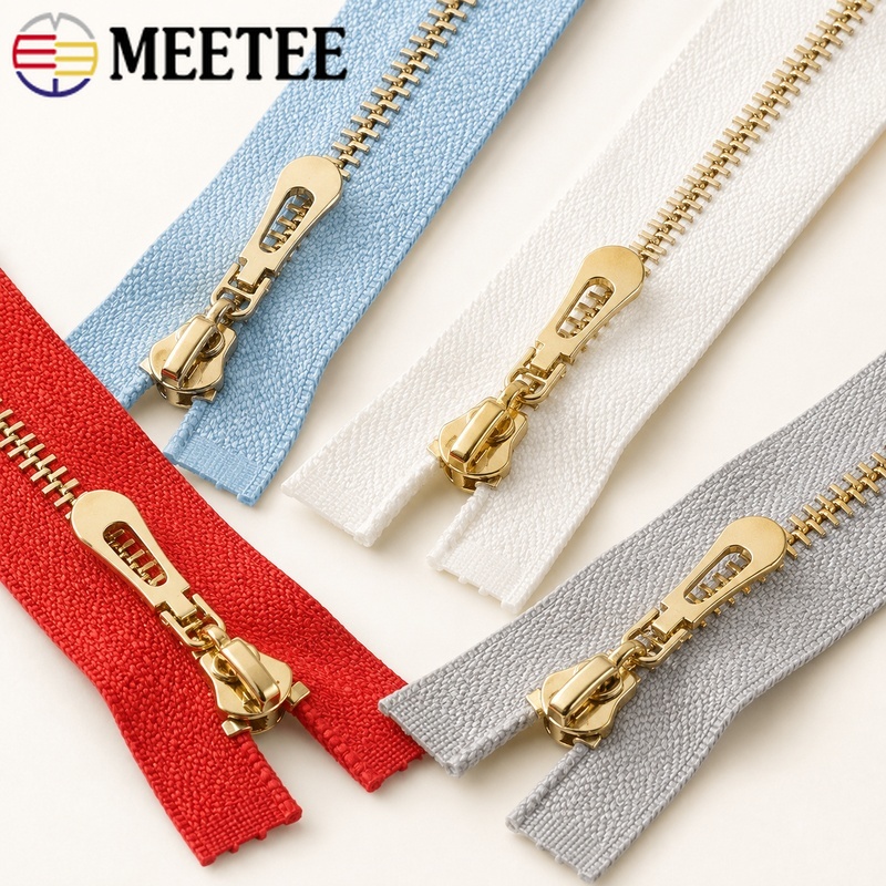5Pcs 3# 40/60/70cm Metal Open- - Sewing Front Zipper 评论和价格
