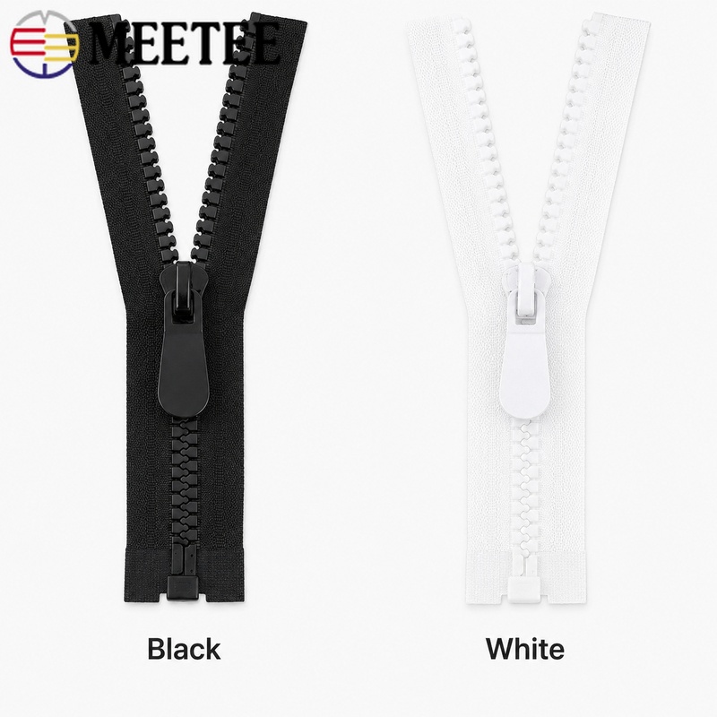 2Pcs 8#/15# 70-120cm Resin Zip - Sewing Front Zipper 评论和价格