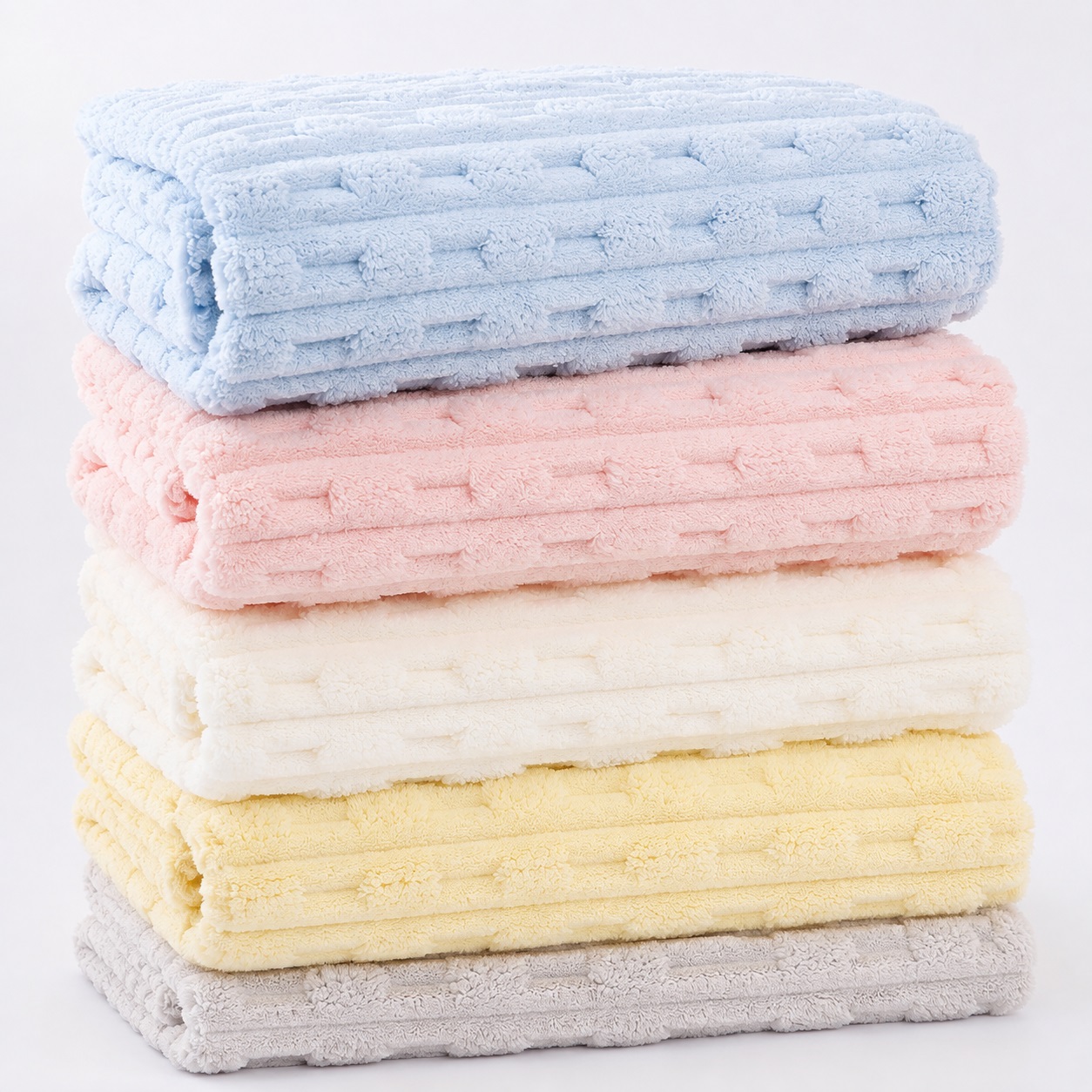 Thick Slub Coral Fleece Fabric - Sewing Technical Fabrics 评论和价格