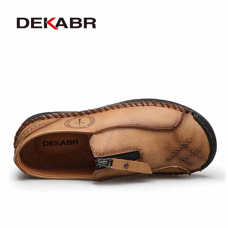 DEKABR Autumn Spring Men Genui - Sewing Front Zipper 评论和价格